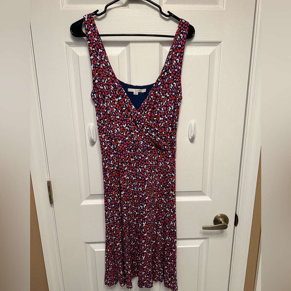 Boden Red, White and Blue Sleeveless Dress